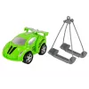 LEAN TOYS Car Transporter Roadside Assistance Tow Truck 1:16 Green Sound Lights