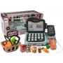 LEAN TOYS Cash Register Shop Kit with Microphone Sound Terminal – Interactive Playset for Kids 3+