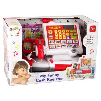 LEAN TOYS Cash Register With Touch Screen