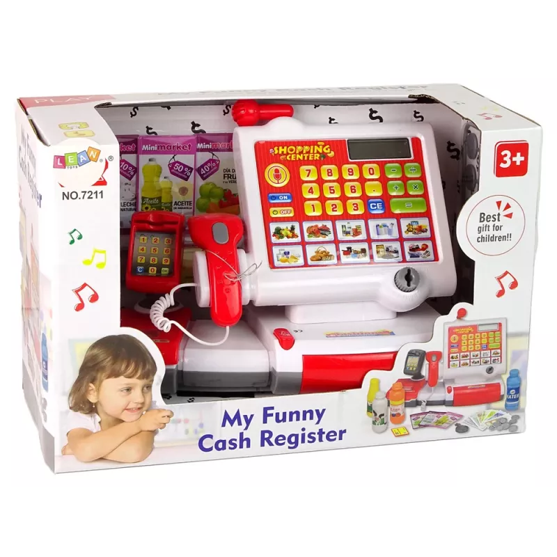 LEAN TOYS Cash Register With Touch Screen