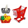 LEAN TOYS Cash Register with Trolley Baskets & Accessories | 35-Piece Pretend Play Set with Working Calculator, Light-Up Scanner, Microphone, Shopping Trolley and Basket | For Ages 3+