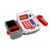 LEAN TOYS Cash Register with Trolley Baskets & Accessories | 35-Piece Pretend Play Set with Working Calculator, Light-Up Scanner, Microphone, Shopping Trolley and Basket | For Ages 3+