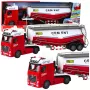 LEAN TOYS Cement Tanker Truck with Water Pouring Function, Lights and Sounds