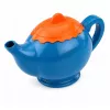 LEAN TOYS Children's Bamboo Fiber Tableware Set, Blue and Orange, 15 pcs.