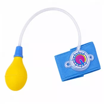LEAN TOYS Children's Blood Pressure Monitor with Moving Hand, Blue