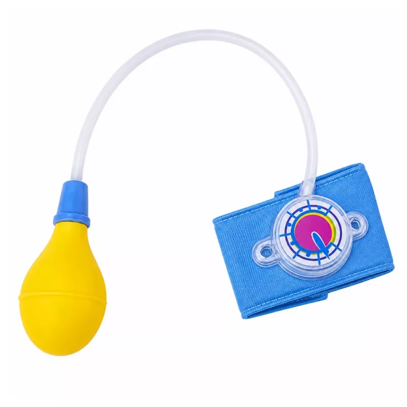 LEAN TOYS Children's Blood Pressure Monitor with Moving Hand, Blue