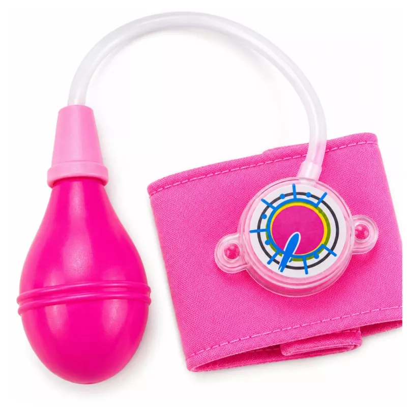 LEAN TOYS Children's Blood Pressure Monitor with Moving Hand Pink