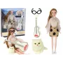LEAN TOYS Children's Doll Emily with Guitar, Glasses, Long Blonde Hair, and Kitten