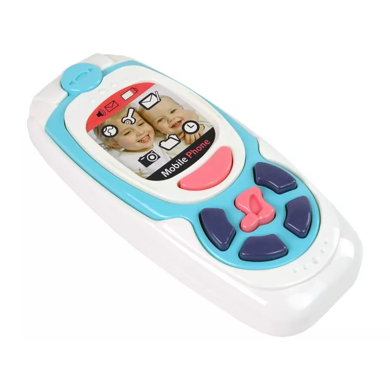 LEAN TOYS Children's Educational Mobile Phone Melody Blue