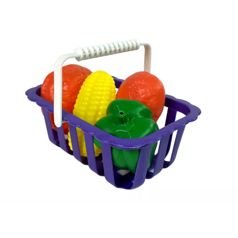 LEAN TOYS Children's Fiscal Cash Register Calculator Vegetable Basket