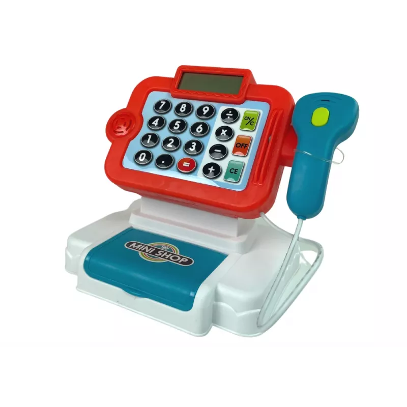 LEAN TOYS Children's Fiscal Cash Register Calculator Vegetable Basket
