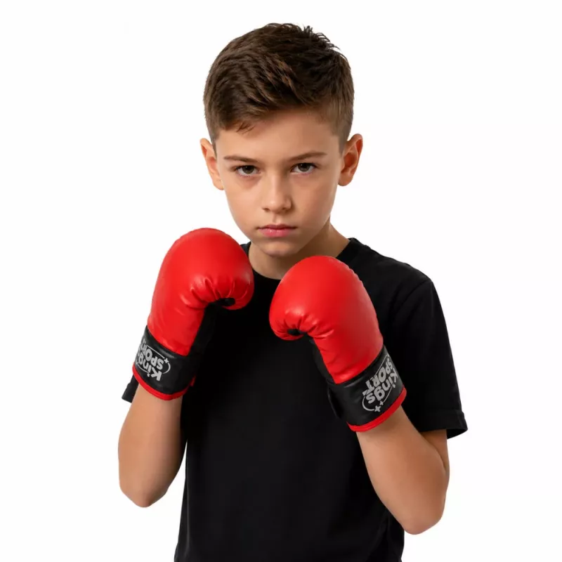 LEAN TOYS Children's Punching Bag Exercise Set MUAY THAI Gloves 55x17cm M