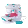 Lean Toys Children's Sewing Machine for Kids - White, Battery Operated, Realistic Toy with Foot Pedal and LED Light