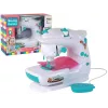 Lean Toys Children's Sewing Machine for Kids - White, Battery Operated, Realistic Toy with Foot Pedal and LED Light