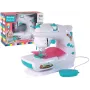 Lean Toys Children's Sewing Machine for Kids - White, Battery Operated, Realistic Toy with Foot Pedal and LED Light