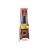 LEAN TOYS Children's Toy Guitar with Brown Wood Finish and Pick, 6 Nylon Strings, Acoustic, Ages 3+