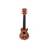 LEAN TOYS Children's Toy Guitar with Brown Wood Finish and Pick, 6 Nylon Strings, Acoustic, Ages 3+