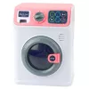 LEAN TOYS Children's Washing Machine Rotating Drum Lights Sounds White Pink