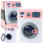 LEAN TOYS Children's Washing Machine Rotating Drum Lights Sounds White Pink