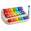 LEAN TOYS Children's Xylophone Piano Colorful Musical Instrument 2 in 1 Drumstick