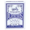 LEAN TOYS Classic Playing Cards Plastic Coating Blue - Poker Size, 54 Cards, Splash-Resistant