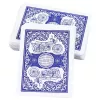 LEAN TOYS Classic Playing Cards Plastic Coating Blue - Poker Size, 54 Cards, Splash-Resistant