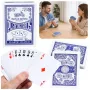 LEAN TOYS Classic Playing Cards Plastic Coating Blue - Poker Size, 54 Cards, Splash-Resistant