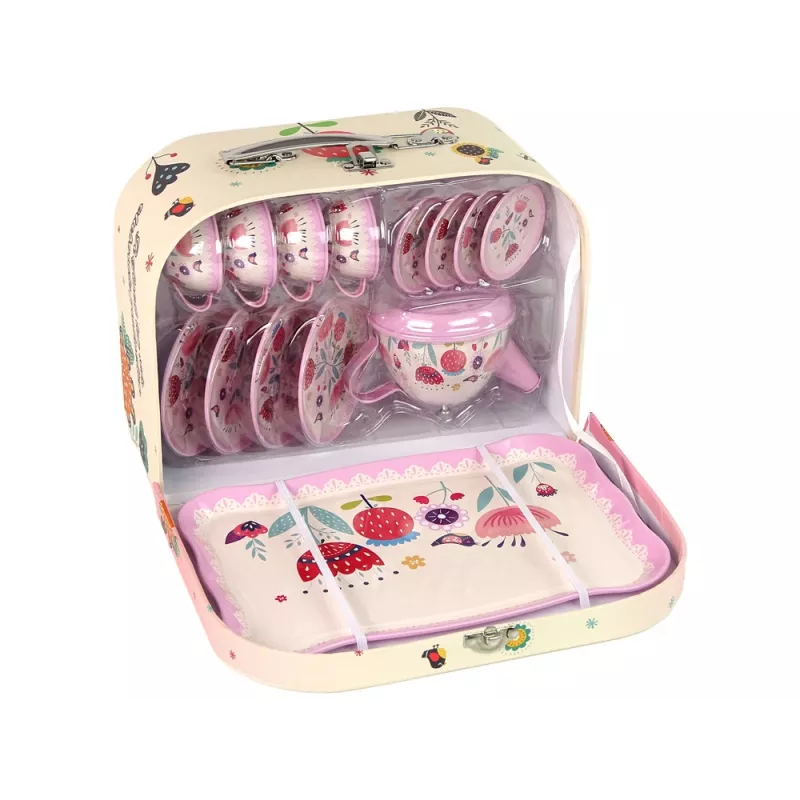 LEAN TOYS Coffee and Tea Set in a Trunk