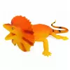 LEAN TOYS Collared Lizard Rubber Figure Stretchable Realistic 19cm