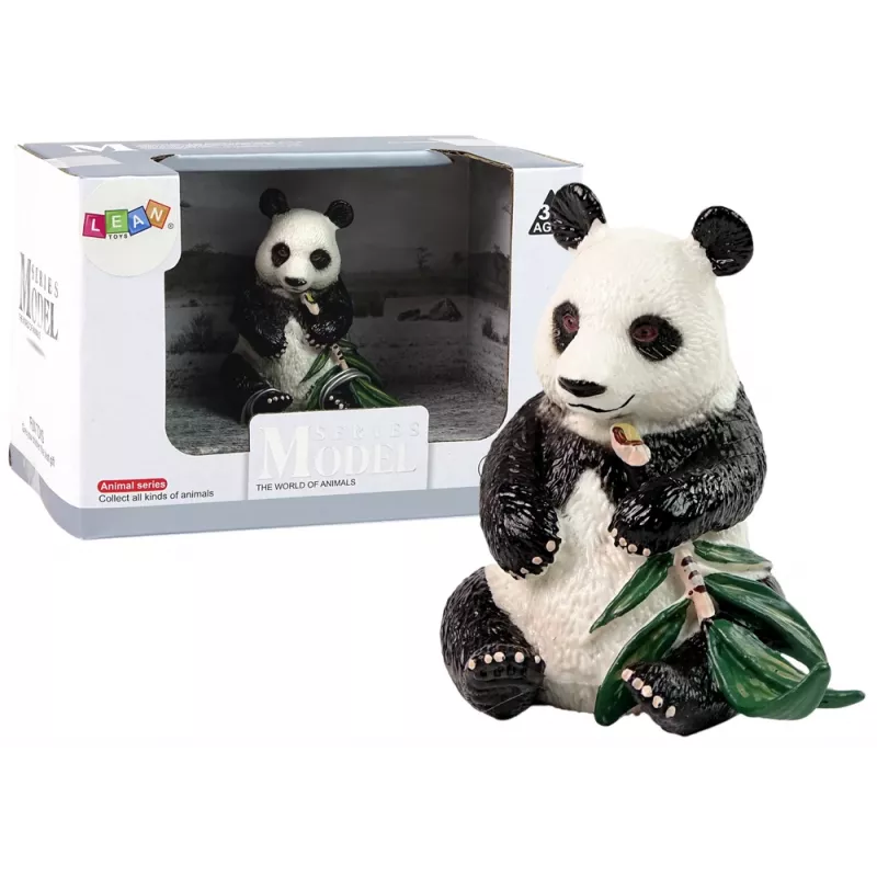 LEAN TOYS Collector's Figurine Great Panda with Bamboo