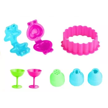 LEAN TOYS Color Clay DIY Birthday Party Cake House - 24 Colors Air-Dry Modeling Clay Craft Kit with Tools, Molds & Accessories for Kids Ages 6+