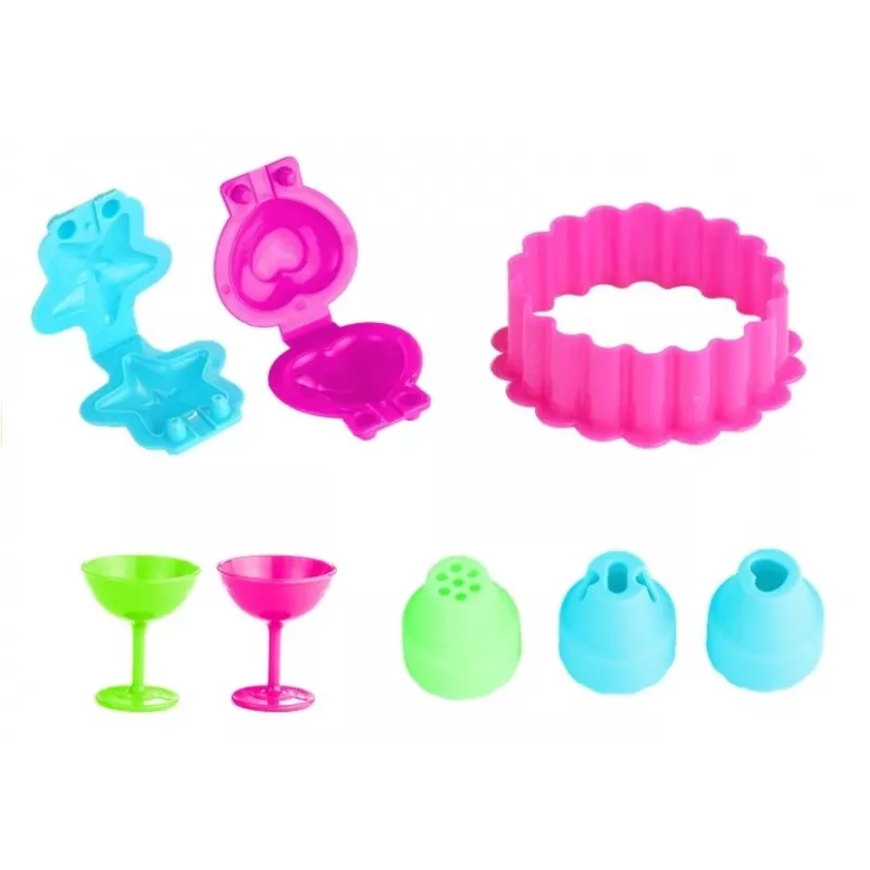 LEAN TOYS Color Clay DIY Birthday Party Cake House - 24 Colors Air-Dry Modeling Clay Craft Kit with Tools, Molds & Accessories for Kids Ages 6+