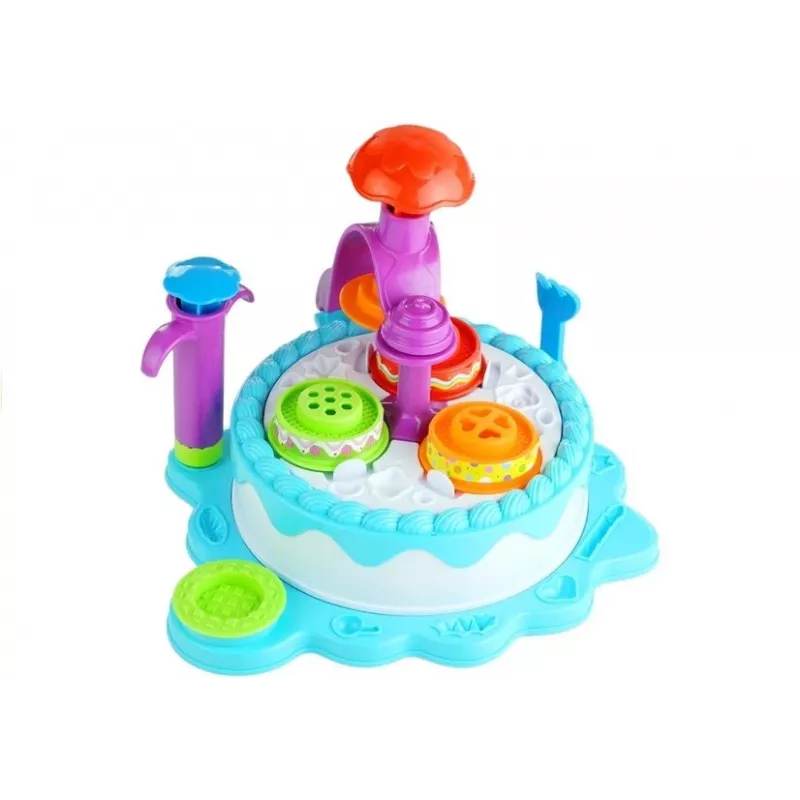 LEAN TOYS Color Clay DIY Birthday Party Cake House - 24 Colors Air-Dry Modeling Clay Craft Kit with Tools, Molds & Accessories for Kids Ages 6+