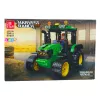 LEAN TOYS Construction Blocks Farm Tractor Agricultural Green 304 pcs