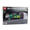 LEAN TOYS Construction Blocks Remote Controlled Steam Train RC Green 1212 pcs