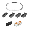 LEAN TOYS Construction Blocks Remote Controlled Steam Train RC Green 1212 pcs