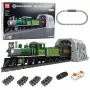 LEAN TOYS Construction Blocks Remote Controlled Steam Train RC Green 1212 pcs