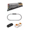 LEAN TOYS Construction Blocks Set Gray-Yellow Remote Control Train RC 1751 Pieces