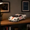 LEAN TOYS Construction Blocks Sport Car Remote Control RC White 1384 pcs