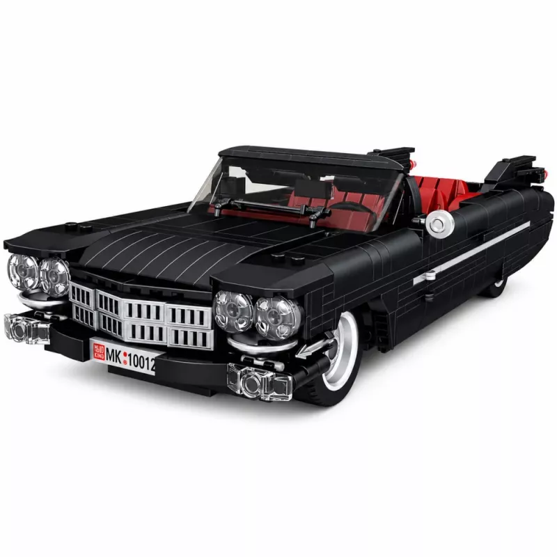 LEAN TOYS Construction Bricks Classic Car Cabrio Cadi-Elrado Black 1324 pcs.