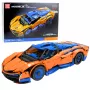 LEAN TOYS Construction Bricks Sports Car RC – Blue and Orange (1883 Pieces, 2.4GHz, 1:8 Scale)