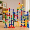 LEAN TOYS Construction Set Ball Track Tunnels Colorful Dinosaurs 192 pcs