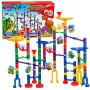 LEAN TOYS Construction Set Ball Track Tunnels Colorful Dinosaurs 192 pcs
