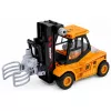 LEAN TOYS Construction Vehicle Forklift With Adjustable Gripper Lights Sounds Yellow 1:43
