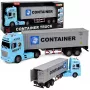 LEAN TOYS Container Truck with Opening Doors, Lights and Sounds – Blue, 54 cm