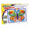 LEAN TOYS Creative Set Button Mosaic Puzzle Mushrooms Pushpins Suitcase 300 pcs