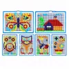 LEAN TOYS Creative Set Button Mosaic Puzzle Mushrooms Pushpins Suitcase 300 pcs