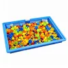 LEAN TOYS Creative Set Button Mosaic Puzzle Mushrooms Pushpins Suitcase 300 pcs