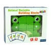 LEAN TOYS Creative Spatial Wooden Bricks 3D Frog Puzzle