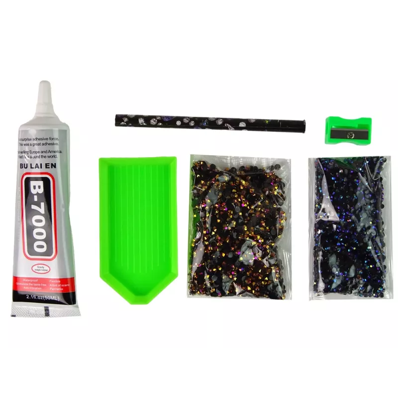 LEAN TOYS Creative Unicorn Kit DIY Diamonds Crystals Brown